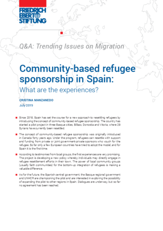 Community-based refugee sponsorship in Spain