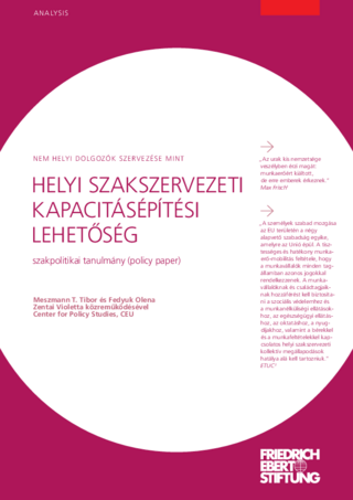 Helyi szakszervezeti kapacitásépítési lehetoség