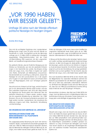 "Vor 1990 haben wir besser gelebt"