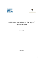 Crisis interpretations in the age of disinformation