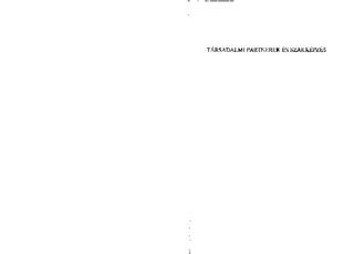 Társadalmi partnerek és szakképzés
