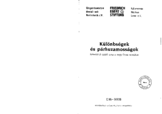 Különbségek és párhuzamosságok